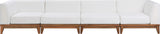 Rio Outdoor Modular Sofa with Sturdy Acacia Wood Frame and Waterproof Cushions for Stylish Relaxation