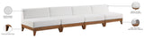 Rio Outdoor Modular Sofa with Sturdy Acacia Wood Frame and Waterproof Cushions for Stylish Relaxation