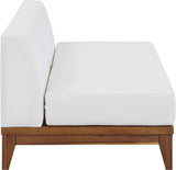 Rio Outdoor Modular Sofa with Sturdy Acacia Wood Frame and Waterproof Cushions for Stylish Relaxation