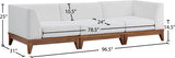 Rio Outdoor Modular Sofa with Sturdy Acacia Wood Frame and Waterproof Cushions for Stylish Relaxation