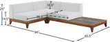 Rio Outdoor Modular Sectional - Stylish Acacia Wood Frame with Waterproof Cushions for Entertaining