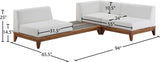 Rio Outdoor Modular Sectional - Stylish Acacia Wood Frame with Waterproof Cushions for Entertaining