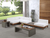 Rio Outdoor Modular Sectional - Stylish Acacia Wood Frame with Waterproof Cushions for Entertaining