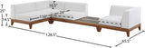 Rio Outdoor Modular Sectional - Stylish Acacia Wood Frame with Waterproof Cushions for Entertaining