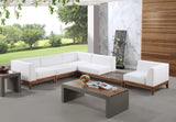 Rio Outdoor Modular Sectional - Stylish Acacia Wood Frame with Waterproof Cushions for Entertaining