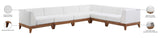 Rio Outdoor Modular Sectional - Stylish Acacia Wood Frame with Waterproof Cushions for Entertaining