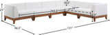 Rio Outdoor Modular Sectional - Stylish Acacia Wood Frame with Waterproof Cushions for Entertaining