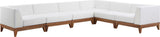 Rio Outdoor Modular Sectional - Stylish Acacia Wood Frame with Waterproof Cushions for Entertaining