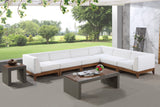 Rio Outdoor Modular Sectional - Stylish Acacia Wood Frame with Waterproof Cushions for Entertaining