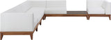 Rio Outdoor Modular Sectional - Stylish Acacia Wood Frame with Waterproof Cushions for Entertaining