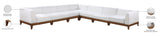 Rio Outdoor Modular Sectional - Stylish Acacia Wood Frame with Waterproof Cushions for Entertaining