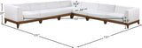 Rio Outdoor Modular Sectional - Stylish Acacia Wood Frame with Waterproof Cushions for Entertaining