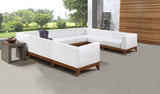 Rio Outdoor Modular Sectional - Stylish Acacia Wood Frame with Waterproof Cushions for Entertaining
