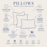 Pillow 14 x 22 Seascape Turquoise - Down Alternative Insert