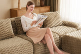 LAURENT 114" 3-Seater Sofa with 2 Ottomans