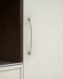DESIGN3908 Matte Black Cabinet Pulls for Modern White Cabinets (5" Hole Center)