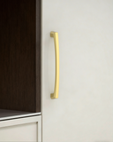 DESIGN3908 Matte Black Cabinet Pulls for Modern White Cabinets (5" Hole Center)