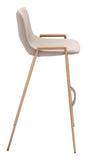 Desi Barstool (Set of 2) Beige & Gold