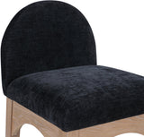 Waldorf Stool - Elegant Art Deco Chenille Fabric Counter Height Stool with Solid Ash Wood Design