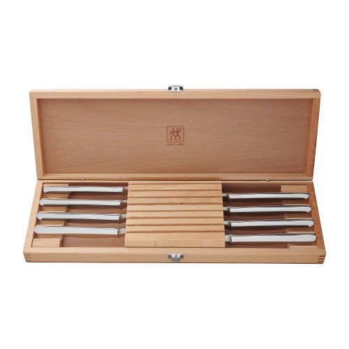 ZWILLING 8-pc Stainless Steel Steak Knife Set w/Presentation Case