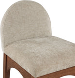 Waldorf Stool - Elegant Art Deco Design with Soft Chenille Upholstery and Solid Ash Wood Frame