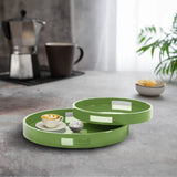 Saint Tropez Round Tray Set of 2 - Wild Green