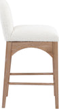 Waldorf Boucle Fabric Counter Stool – Elegant Solid Ash Wood Design for Cozy Dining Experiences