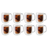 ZWILLING Sorrento Plus 8-pc Double-Wall Glass Coffee Mug Set