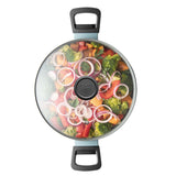 BergHOFF Slate Non-stick Aluminum Stockpot 9.5", 5.9qt. With Glass Lid