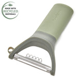 BergHOFF Balance Stainless Steel Y-Peeler with Zester 5", Recycled Material