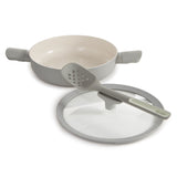 BergHOFF Balance Nonstick Ceramic Sauté Pan 10.25", 3.1qt. With Glass Lid, Recycled Aluminum, Moonmist