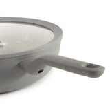BergHOFF Balance Nonstick Ceramic Wok Pan 11", 4.4qt. With Glass Lid, Recycled Aluminum, Moonmist