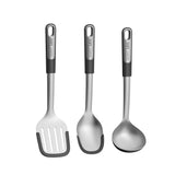 BergHOFF Leo Graphite Stainless Steel 3Pc Utensil Set, Recycled Material
