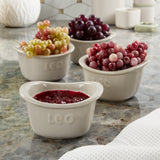 BergHOFF Balance Stone 4Pc Ramekin Set 3.5", 10oz., Moonmist