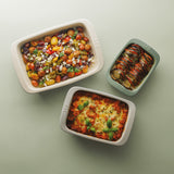 BergHOFF Balance Stone 3Pc Rectangular Baking Dish Set, Multicolor