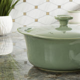 BergHOFF Balance Stone Casserole 9.5", 4.5qt. With Stone Cover, Sage