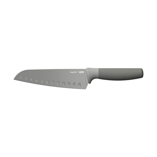 BergHOFF Balance Nonstick Stainless Steel Santoku Knife 6.75", Recycled Material