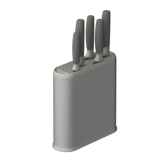 BergHOFF Balance Nonstick Stainless Steel 6Pc Knife Block Set, Recycled Material, Green
