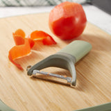 BergHOFF Balance Stainless Steel Serrated Y-Peeler 5", Recycled Material