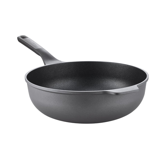 BergHOFF Leo Stone+ Nonstick Ceramic 12" Wok Pan 5.3qt., Recycled