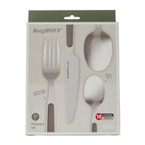 BergHOFF Leo Balance Stainless Steel 24Pc Flatware Set, Moonmist