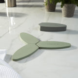 BergHOFF Leo Balance Silicone Foldable and Magnetic Trivet 9.5", Sage