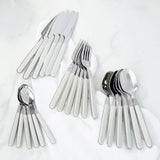 BergHOFF Leo Balance Stainless Steel 24Pc Flatware Set, Moonbeam