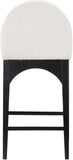 Waldorf Boucle Fabric Counter Stool – Elegant Solid Ash Wood Design for Stylish Dining Spaces