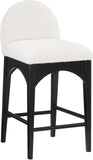 Waldorf Boucle Fabric Counter Stool – Elegant Solid Ash Wood Design for Stylish Dining Spaces