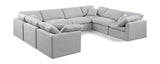 Indulge - Linen 8 Piece Modular Cloud Sectional Sofa