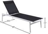 Santorini Outdoor Patio Chaise Lounge Chair – Adjustable Comfort for Relaxation and Sunbathing