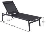 Santorini Outdoor Patio Chaise Lounge Chair – Adjustable Comfort for Relaxation and Sunbathing