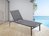 Santorini Outdoor Patio Chaise Lounge Chair – Adjustable Comfort for Relaxation and Sunbathing