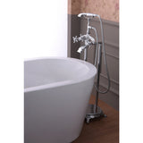 Suni 3-Handle Claw Foot Tub Faucet with Hand Shower